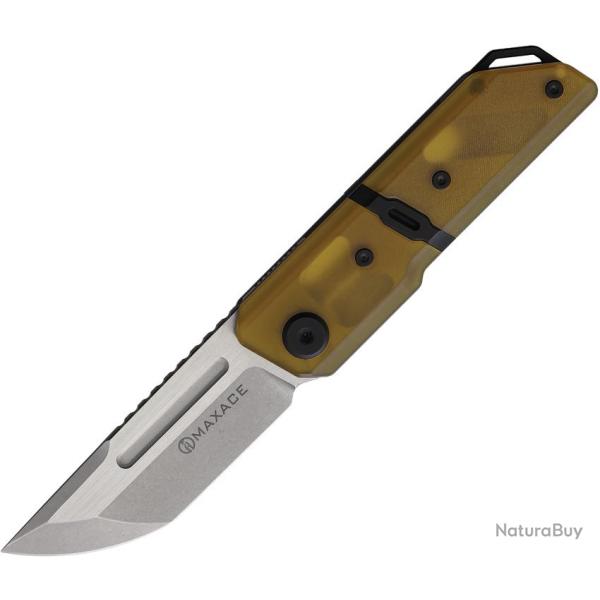 Couteau Pliant Maxace Capsule 2 PEI Lame Acier 10Cr15CoMoV Tanto Linerlock MAXMM272E