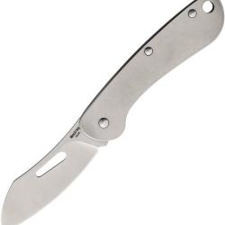Couteau Pliant MecArmy Lame Acier 12C27 Manche Inox MECEK3RSW
