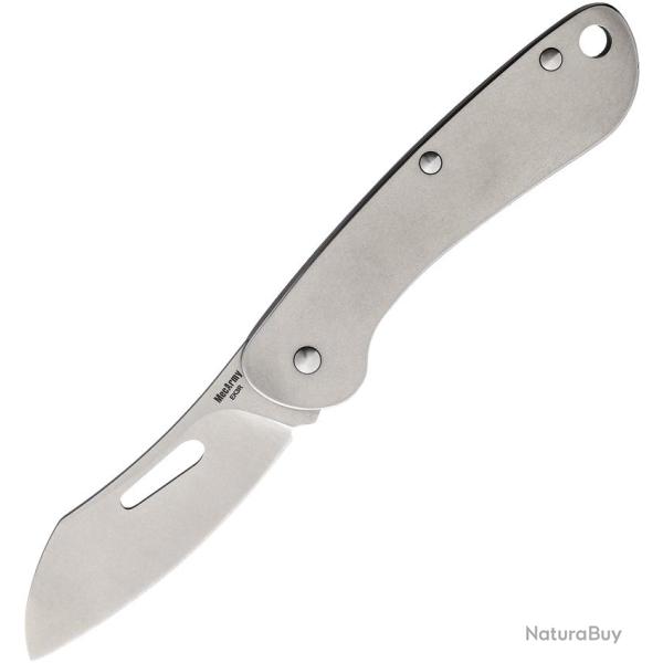 Couteau Pliant MecArmy Lame Acier 12C27 Manche Inox MECEK3RSW