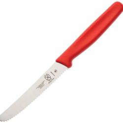 Couteau Utilitaire Mercer Lame Acier Manche Polypropyl&egrave;ne Rouge MCR33932RDB