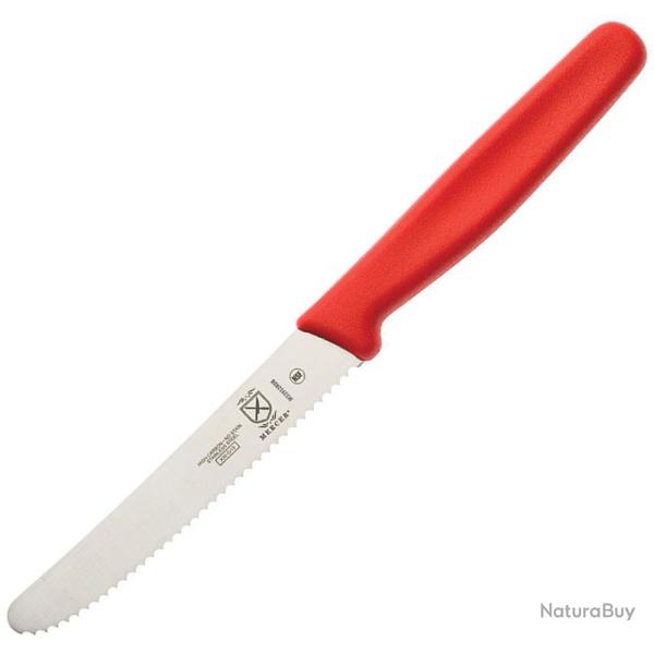 Couteau Utilitaire Mercer Lame Acier Manche Polypropyl�ne Rouge MCR33932RDB