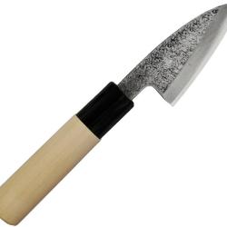 Couteau de Cuisine Mikihisa Deba 75mm Lame Acier Manche Bois MIKA039