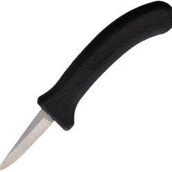Couteau Fixe Poultry Lame Inox Satin&eacute;e 6,35 cm Manche Plastique Noir EG900SH