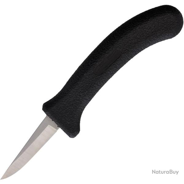 Couteau Fixe Poultry Lame Inox Satin�e 6,35 cm Manche Plastique Noir EG900SH