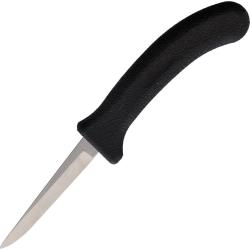 Couteau Fixe Poultry Lame Inox Satin&eacute;e 9,53 cm Manche Plastique Noir EG901SH