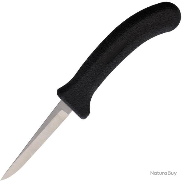 Couteau Fixe Poultry Lame Inox Satin�e 9,53 cm Manche Plastique Noir EG901SH