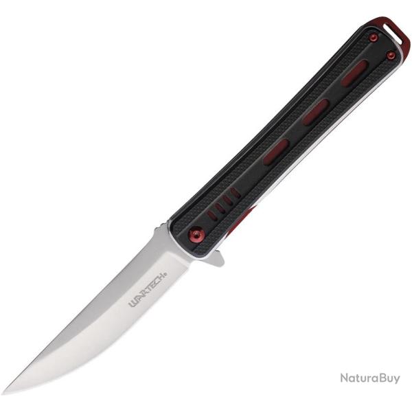Couteau Pliant A/O Lame Inox Manche Aluminium Noir Linerlock M4614