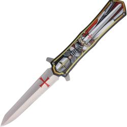 Couteau Pliant Knight A/O Lame Inox Spear Point Manche Aluminium Linerlock M4620
