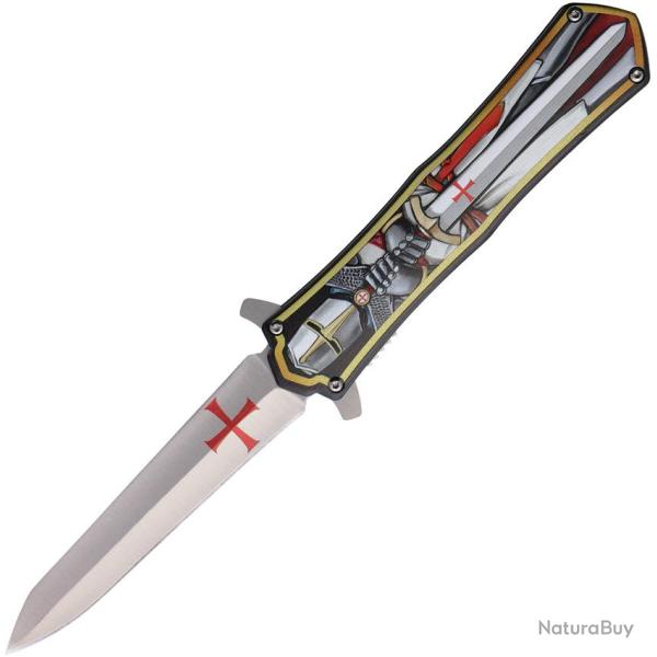 Couteau Pliant Knight A/O Lame Inox Spear Point Manche Aluminium Linerlock M4620