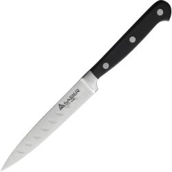 Couteau &agrave; Steak Lame Inox Manche Bois Noir M4681