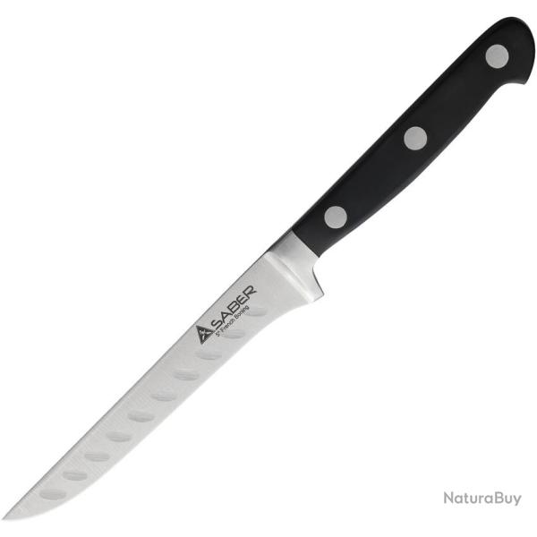 Couteau � D�sosser French Lame Inox Manche Bois Noir M4682