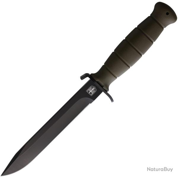 Couteau Fixe Military Lame Inox Manche ABS Vert Olive �tui ABS MI320