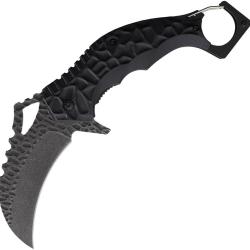 Couteau Pliant Karambit A/O Lame Inox Manche ABS Noir Linerlock MI340