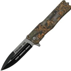 Couteau Pliant Trump A/O Lame Inox Spear Point Manche ABS Camo Linerlock TR0513CM