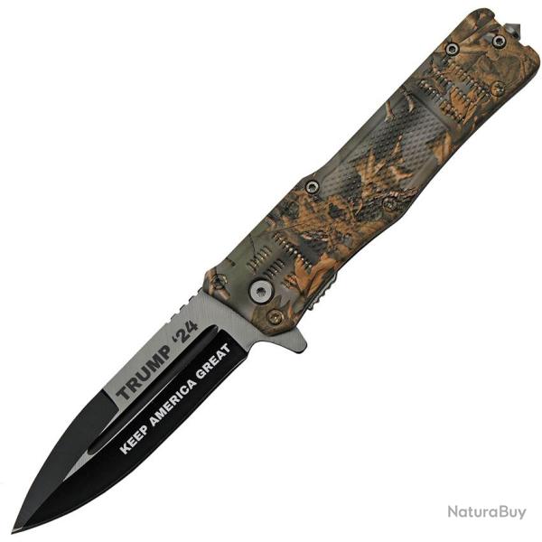 Couteau Pliant Trump A/O Lame Inox Spear Point Manche ABS Camo Linerlock TR0513CM
