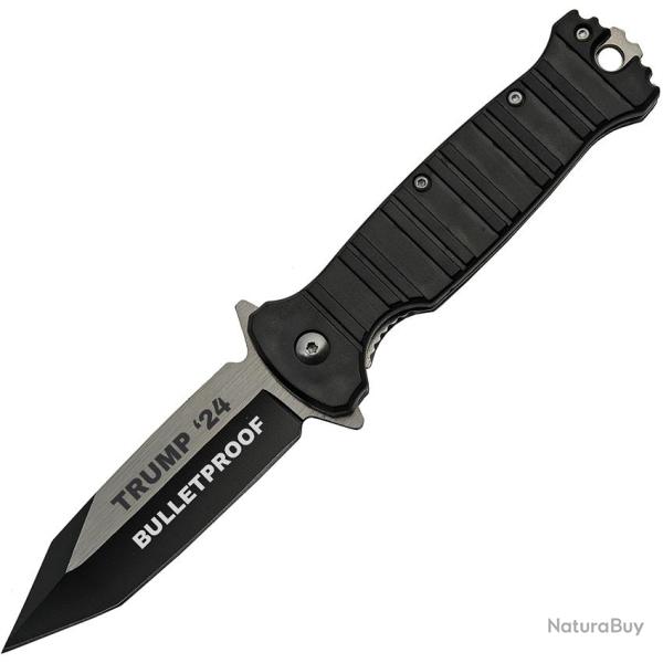 Couteau Pliant Trump A/O Lame Inox Tanto Manche ABS Noir Linerlock TRV0510BK