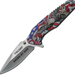 Couteau Pliant Trump Eagle A/O Lame Acier 420 Manche Aluminium Linerlock TRV0511