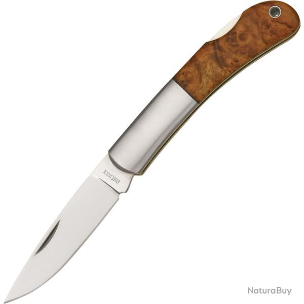 Couteau Pliant Moki Glory Quince Lame Acier AUS-8 Manche Bois Lockback �tui Nylon MK101J