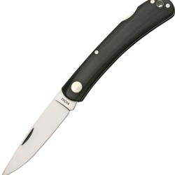 Couteau Moki Blakistons Fish Owl Lame Acier AUS-8 Manche Micarta Noir Lockback &Eacute;tui Nylon MK110M