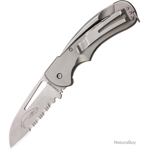 Couteau Pliant Myerchin Generation 2 Rigging Lame Inox Manche Titane Framelock �tui Nylon MYTF300P