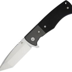 Couteau Pliant Nemesis MPR-2T Lame Acier VG-10 Tanto Manche G10 Noir Linerlock NE21T