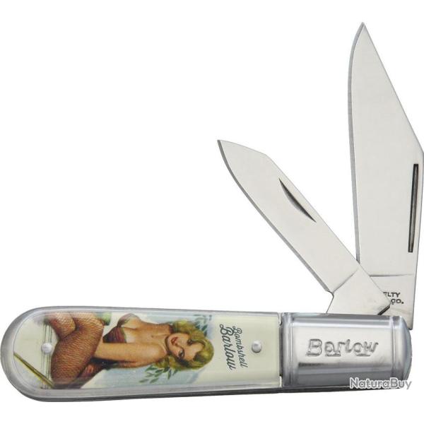 Couteau Pliant Bombshell Barlow Lame Inox Manche Acrylique NV314