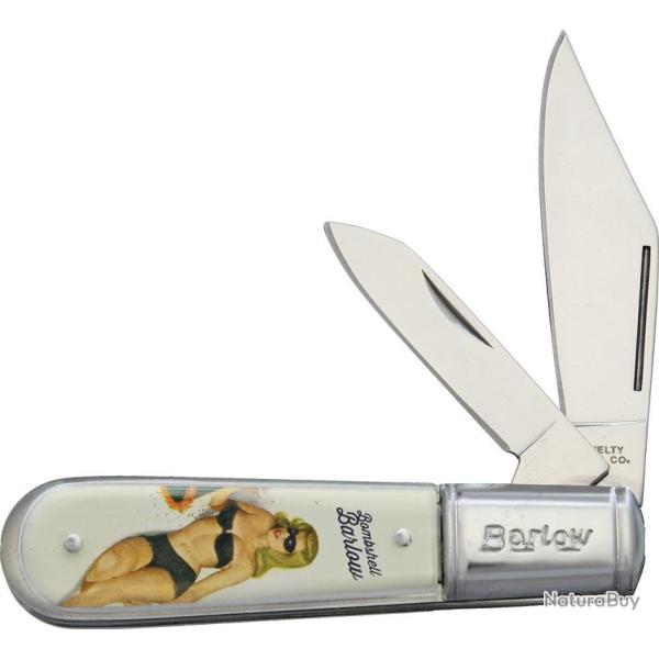 Couteau Pliant Bombshell Barlow Lame Inox Manche Acrylique NV316