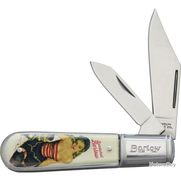 Couteau Pliant Bombshell Barlow Lame Inox Manche Acrylique NV317