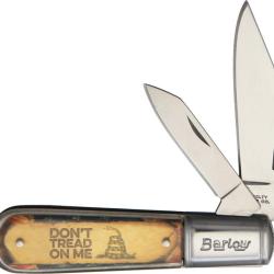 Couteau Pliant Dont Tread on Me Barlow Lame Inox Manche Acrylique NV324