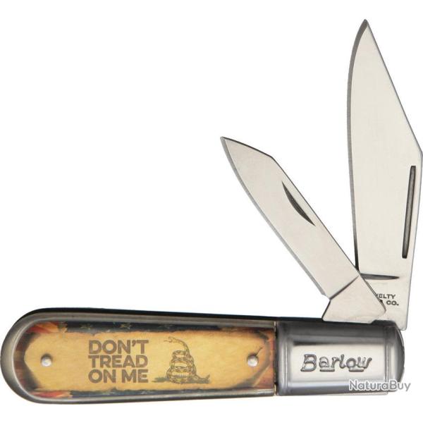 Couteau Pliant Dont Tread on Me Barlow Lame Inox Manche Acrylique NV324