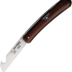 Couteau Pliant Okapi Biltong Beer Lame Acier N690 Sheepsfoot Manche Bois Marron KO02585