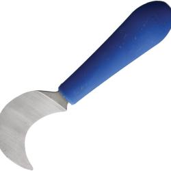 Couteau Fixe Old Hickory Grape Hook Lame Inox Satin&eacute;e 5,72 cm Manche Polym&egrave;re Bleu OH5170HSS