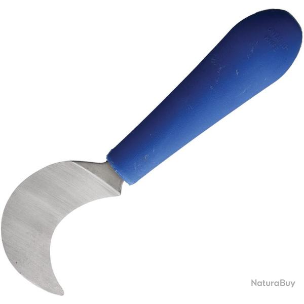 Couteau Fixe Old Hickory Grape Hook Lame Inox Satin�e 5,72 cm Manche Polym�re Bleu OH5170HSS
