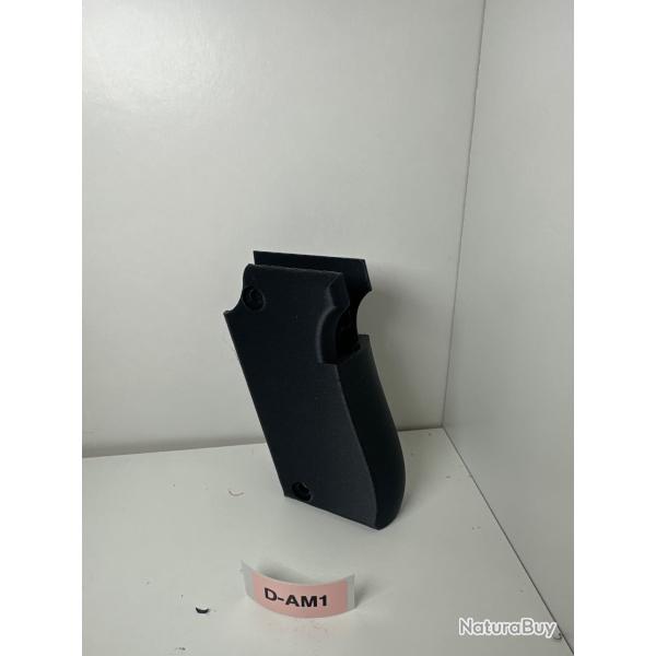 (D-AM1) Crosse noire ambidextre pour pistolet Unique 22lr mod�le D et E.