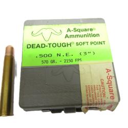 Boite de 10 cartouches calibre 500 NE A Square