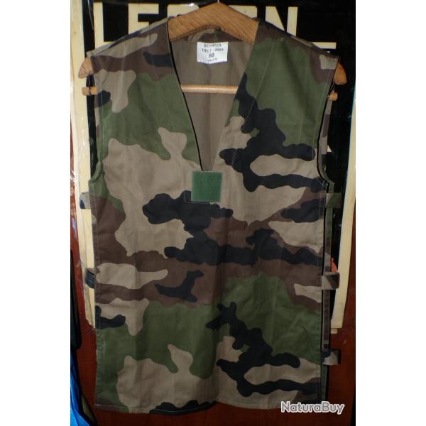 CHEMISE MILITAIRE GAO CAMOUFLAGE FEUILLAGE DE L'ARMEE FRANCAISE  ,Taille 88 SOIT S OU 37-38 EN CIVIL