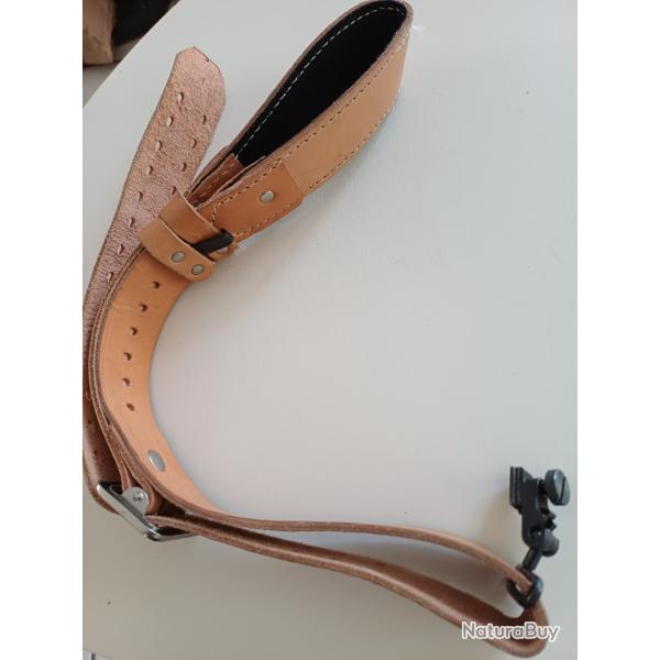 Sangle cuir Gehmann avec cale main pour carabine IUT 50m