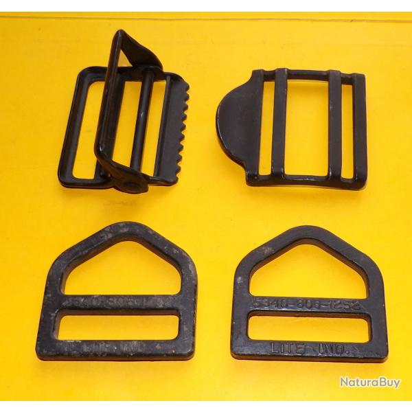 LOT DE BOUCLES POUR MONTER SUR UNE SANGLE  ,   FABRICATION FRANCAISE , ETAT  VOIR PHOTOS . POUR TOUT