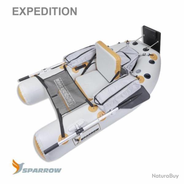 Si�ge Float Tube Sparrow Exp�dition 180 Grey Orange