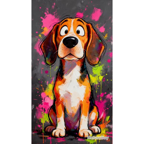BEAGLE - autocollant chien de chasse - collection GALT DOGS