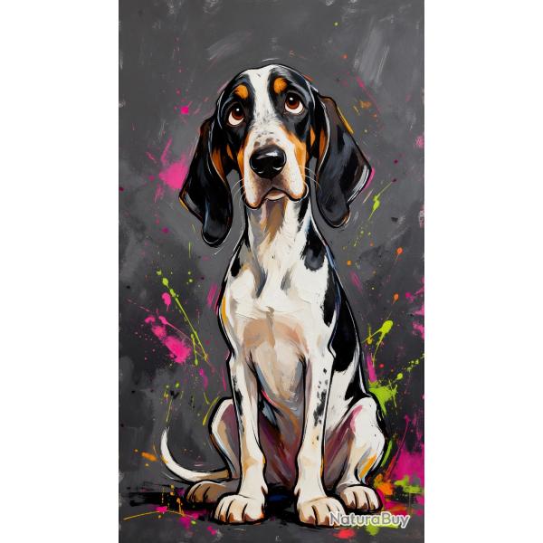 ARIEGEOIS - autocollant chien de chasse - collection GALT DOGS
