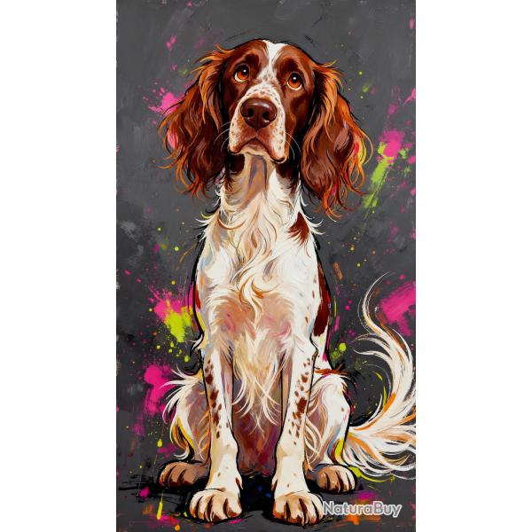 EPAGNEUL FRANCAIS - autocollant chien de chasse - collection GALT DOGS