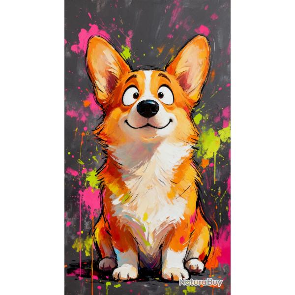 CORGI PEMBROKE - autocollant chien de compagnie - collection GALT DOGS