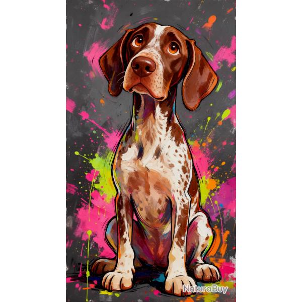 BRAQUE ALLEMAND - autocollant chien de chasse - collection GALT DOGS