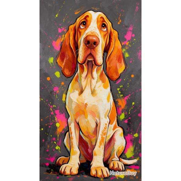 BRAQUE ITALIEN - autocollant chien de chasse - collection GALT DOGS