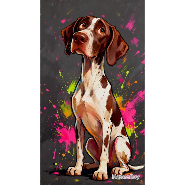 POINTER ANGLAIS - autocollant chien de chasse - collection GALT DOGS