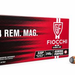 Cartouches Fiocchi .44 Remington Magnum SJSP 240 grains - Bo&icirc;te de 50