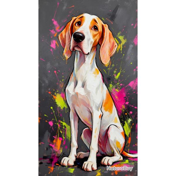 PORCELAINE - autocollant chien de chasse - collection GALT DOGS