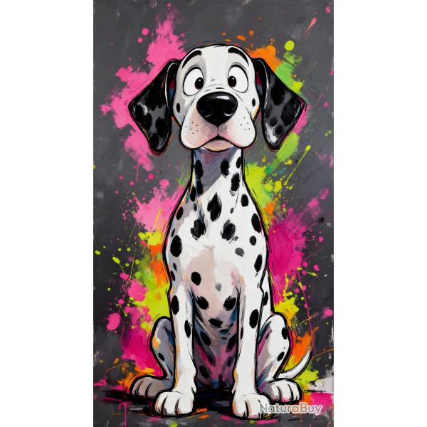 DALMATIEN - autocollant chien de chasse - collection GALT DOGS