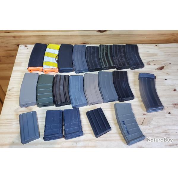Lots de 20 chargeurs aeg m4 / ar15 / hk416...